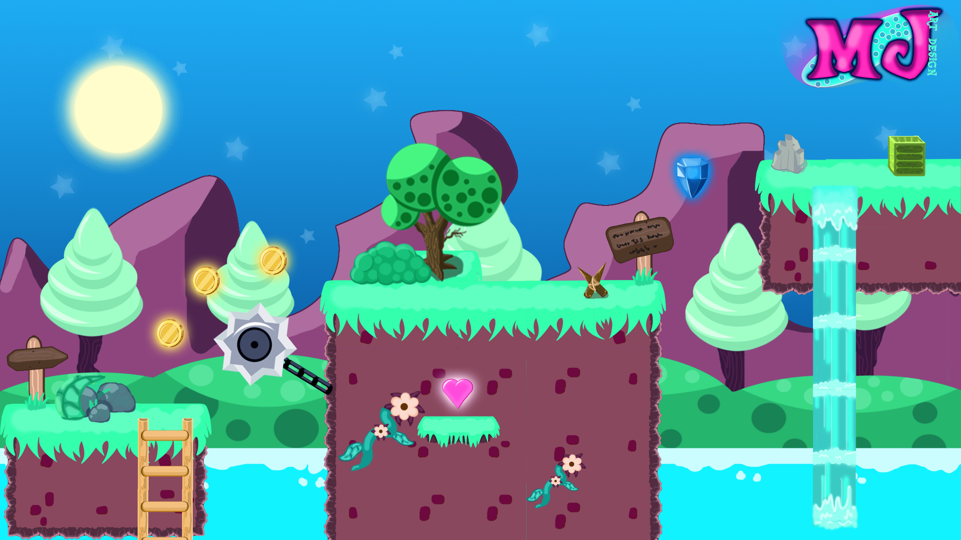 Free Platform Game Assets, 2D Environments